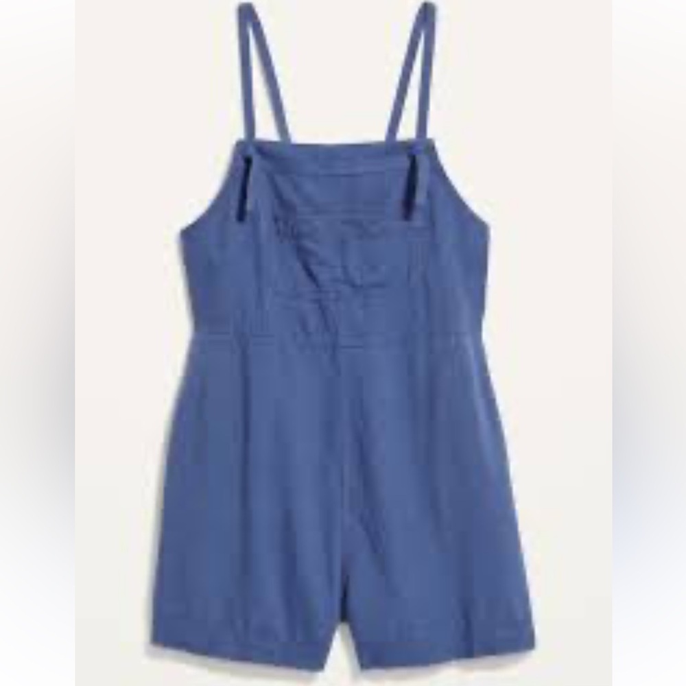 Old Navy Sleeveless Utility Linen Romper/Jumpsuit